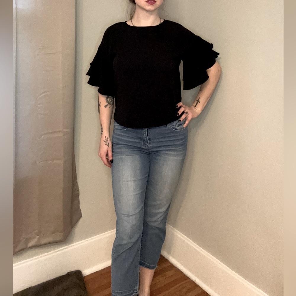 Vince Camuto flutter-sleeve blouse
